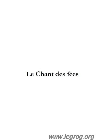 Couverture de Chant des Fées (Le)