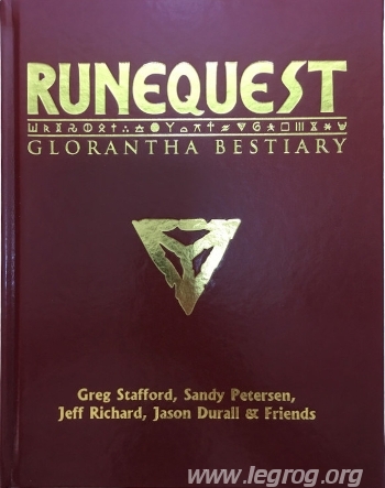 Couverture de Glorantha Bestiary