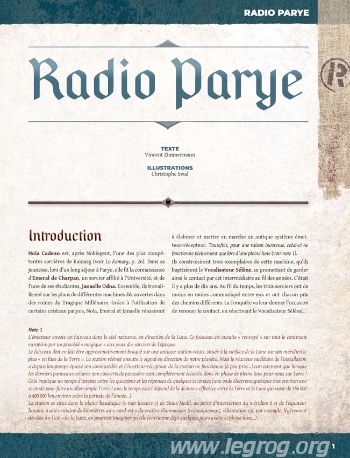 Couverture de Radio Parye