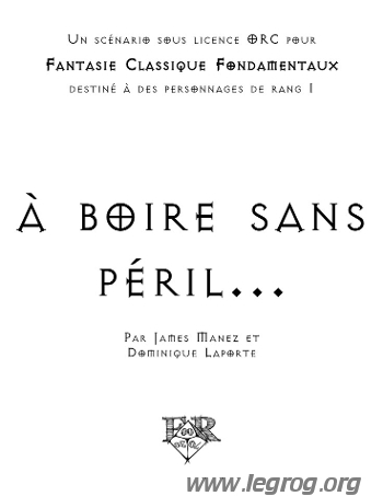 Couverture de À Boire Sans Péril...