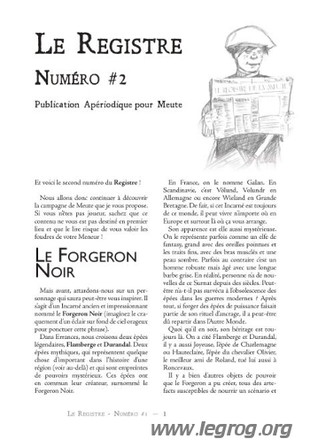Couverture de Registre Numéro #2 (Le)