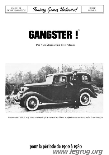 Couverture de Gangster !