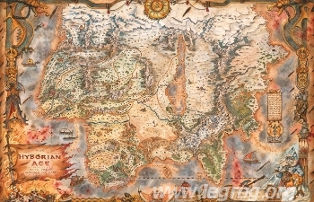 Couverture de Hyborian Age Cloth Map