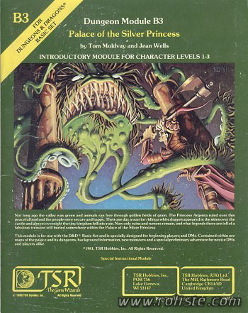Couverture de B3 - Palace of the Silver Princess