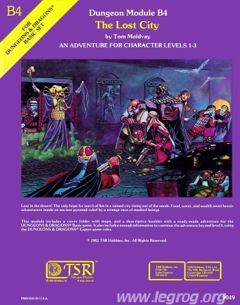 Couverture de B4 - The Lost City
