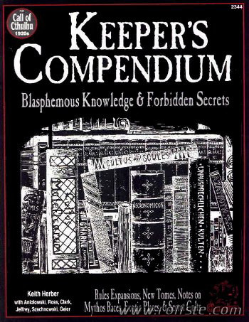 Couverture de Keeper's Compendium