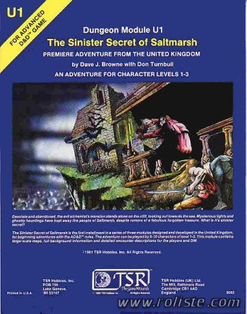 Couverture de U1 - The Sinister Secret of Saltmarsh