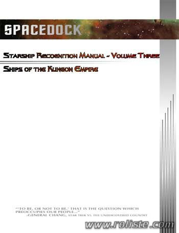 Couverture de Ship Recognition Manual III : The Klingon Empire