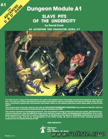 Couverture de A1 - Slave Pits of the Undercity