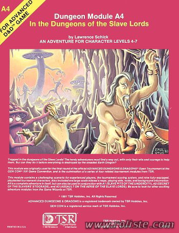 Couverture de A4 - In the Dungeons of the Slave Lords