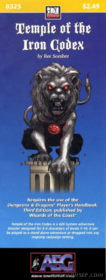 Couverture de Temple of the Iron Codex