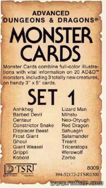 Couverture de Monster Cards : Set 1