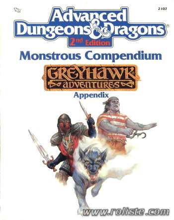 Couverture de MC5 - Monstrous Compendium : Greyhawk Appendix