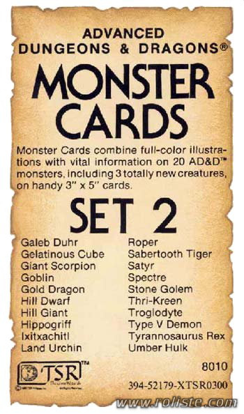Couverture de Monster Cards : Set 2