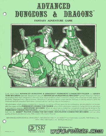 Couverture de Permanent Character Folder & Adventure Records