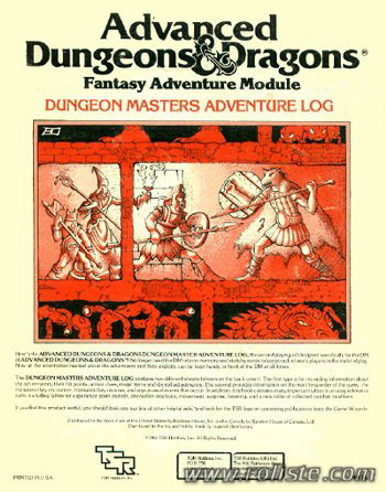 Couverture de Dungeon Master's Adventure Log