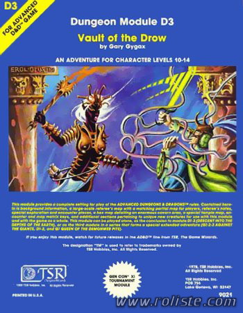 Couverture de D3 - Vault of the Drow