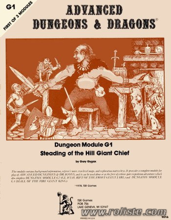 Couverture de G1 - Steading of the Hill Giant Chief