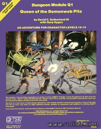 Couverture de Q1 - Queen of the Demonweb Pits