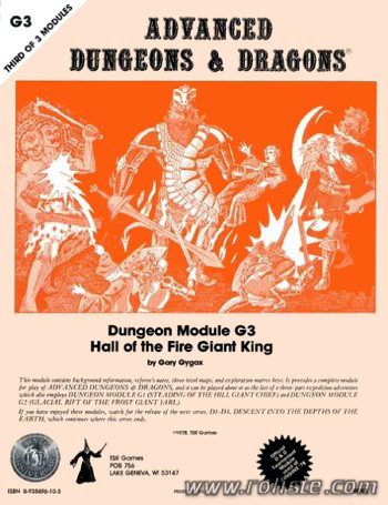 Couverture de G3 - Hall of the Fire Giant King