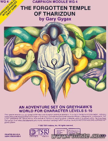 Couverture de WG4 - The Forgotten Temple of Tharizdun