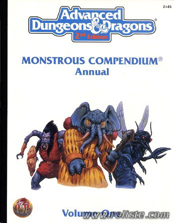 Couverture de Monstrous Compendium Annual Volume 1