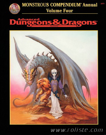 Couverture de Monstrous Compendium Annual Volume 4