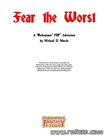 Couverture de Fear the Worst