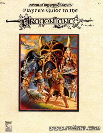 Couverture de PG1 - Player's Guide to the Dragonlance Campaign