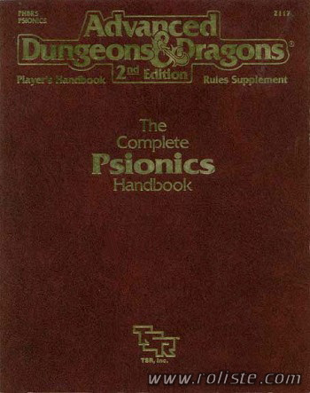Couverture de PHBR5 - The Complete Psionics Handbook