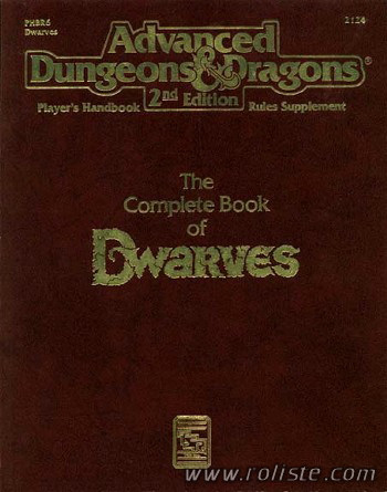 Couverture de PHBR6 - The Complete Book of Dwarves