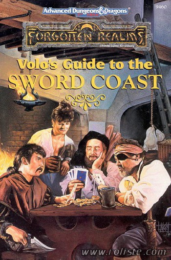 Couverture de Volo's Guide to the Sword Coast