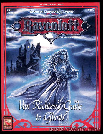Couverture de RR5 - Van Richten's Guide to Ghosts