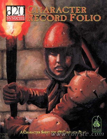 Couverture de Character Record Folio