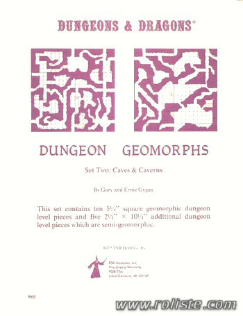 Couverture de Dungeon Geomorphs Set 2 : Caves & Caverns