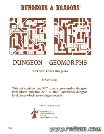 Couverture de Dungeon Geomorphs Set 3 : Lower Dungeons