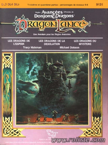 Couverture de DL3-DL4-DL5 : les Dragons de l'Espoir, les Dragons de la Désolation, les Dragons du Mystère