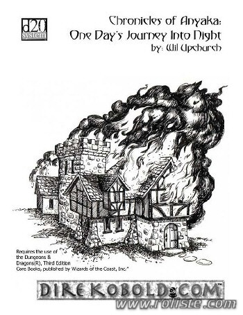 Couverture de Chronicles of Anyaka 1 - One Day's Journey into Night
