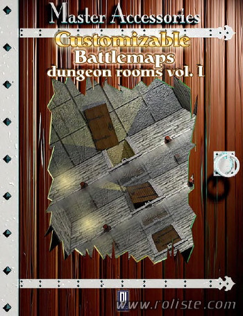 Couverture de Customizable Battlemaps - Dungeon Rooms vol. I