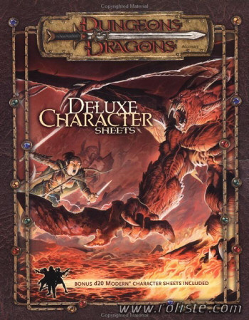 Couverture de Deluxe Player Character Sheets