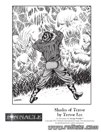 Couverture de Shades of Terror