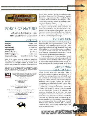 Couverture de Force of Nature