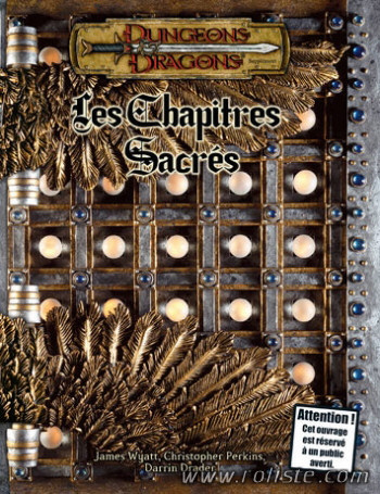 Couverture de Chapitres Sacrés (Les)