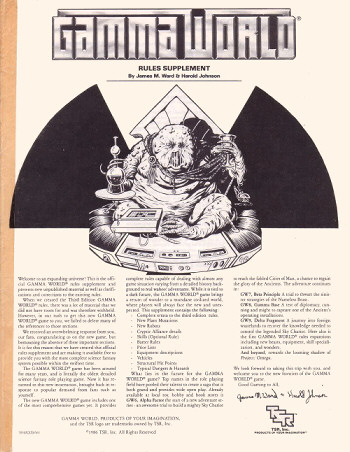 Couverture de Rules Supplement