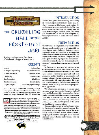 Couverture de Crumbling Hall of the Frost Giant Jarl (The)