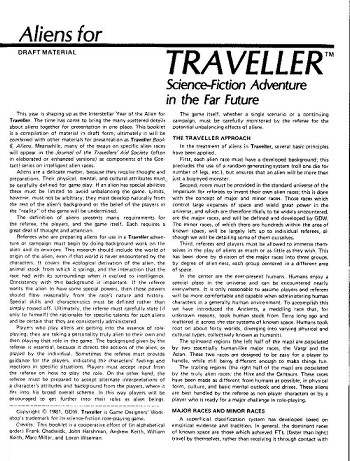 Couverture de Aliens for Traveller