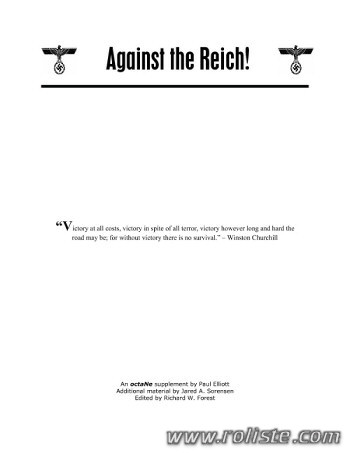 Couverture de Against the Reich!