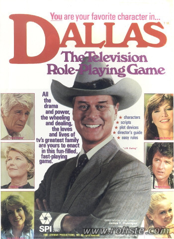 Couverture de Dallas, the Television Role-Playing Game