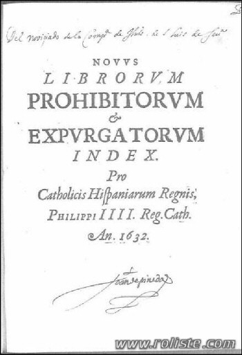 Couverture de Index Librorum Prohibitorum