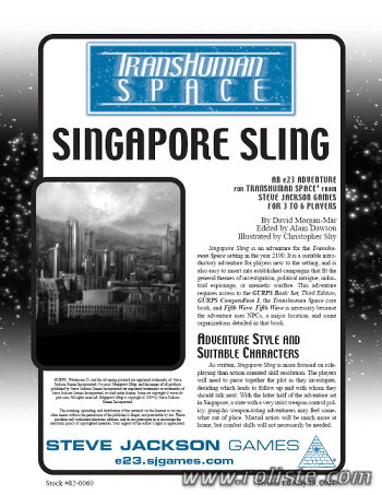 Couverture de Singapore Sling